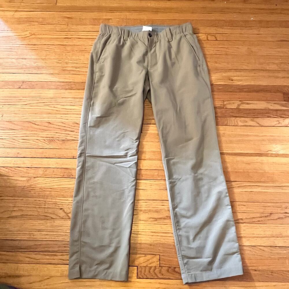 Under Armour Pants Mens 36 X32 Performance Golf Straight Leg Tan